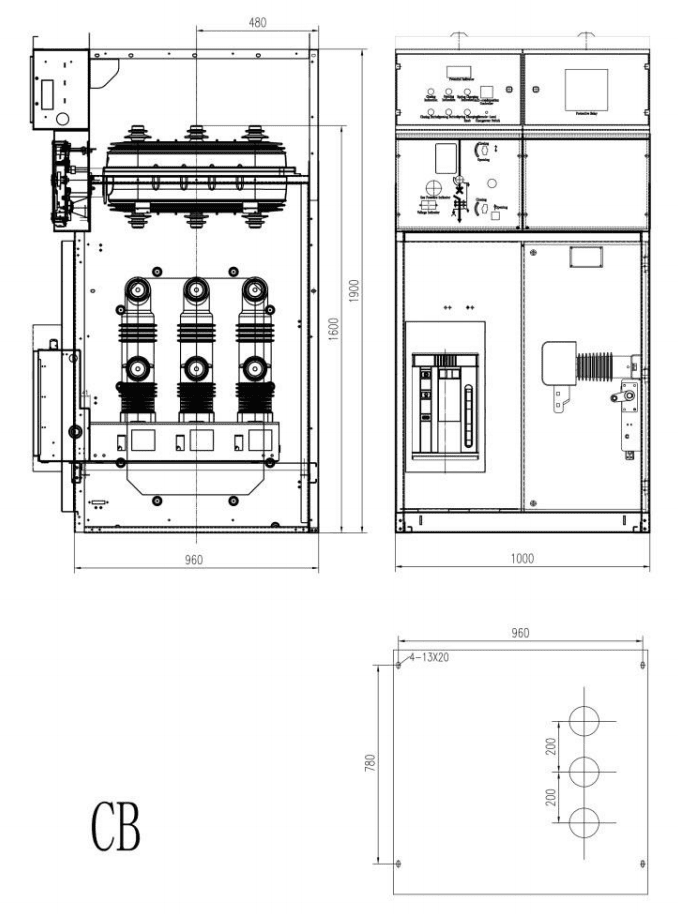 12kV 24 KV Metal Enclosure Switchgear SF6 Ring Main Unit插图 12kV 24 KV Metal Enclosure Switchgear SF6 Ring Main Unit插图