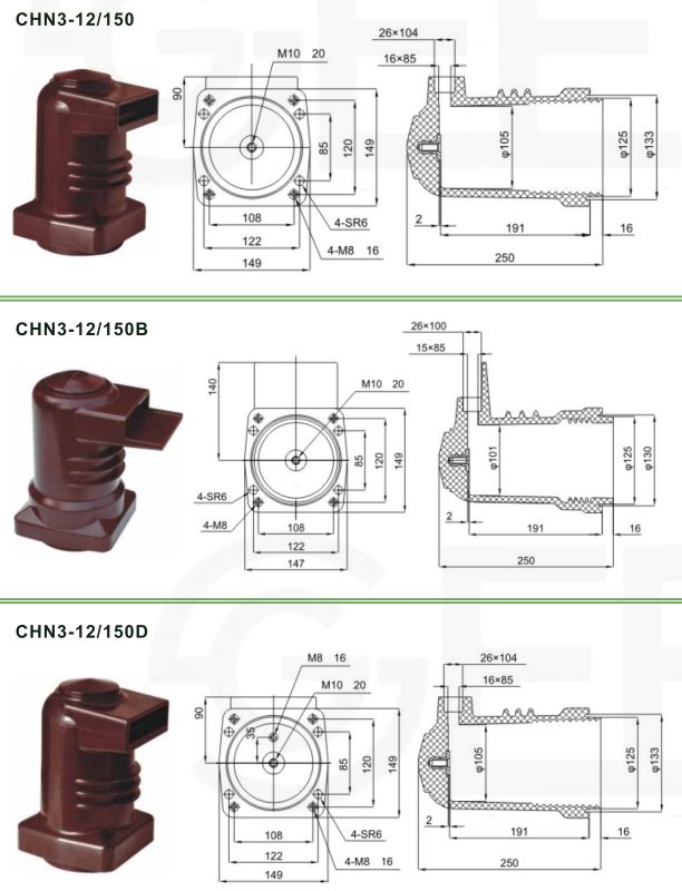 12KV Indoor Epoxy resin contact box for high voltage switchgear插图3
