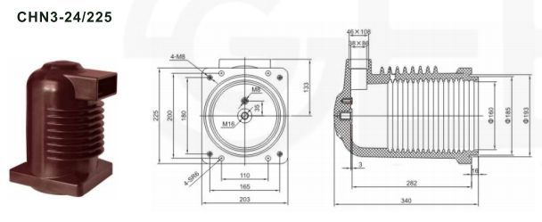 Medium Voltage 630A Contact Spout Epoxy Resin Insulated Contact Box For 24KV Indoor Switchgear插图