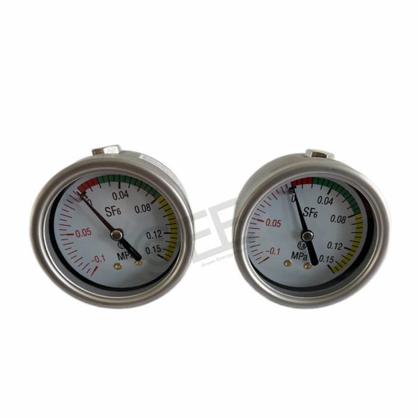 SF6 Gas Density Meter 60mm Ring Main Unit / Gas Insulated Cabinet Sulfur Hexafluoride Air Pressure Monitoring Alarm Barometer插图