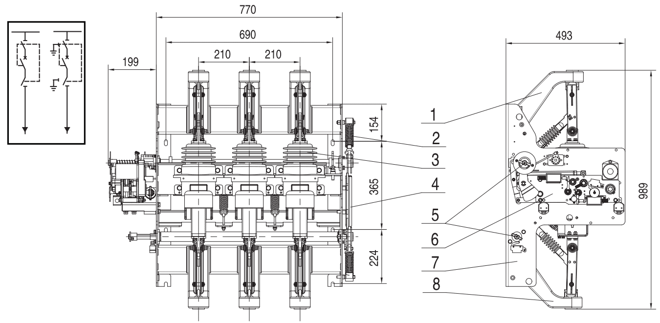 Sealed vacuum circuit breaker VXJ-12插图4