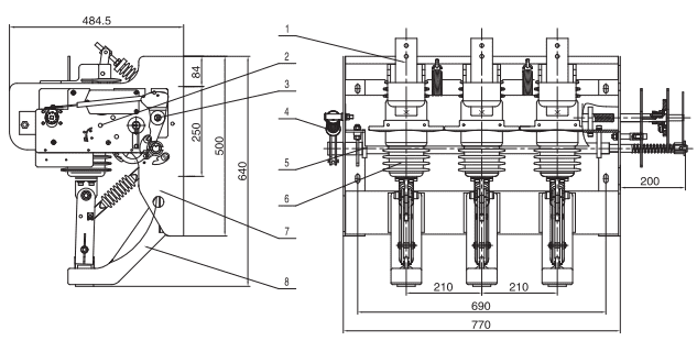 Sealed vacuum load break switch VFXJ-12RD插图3
