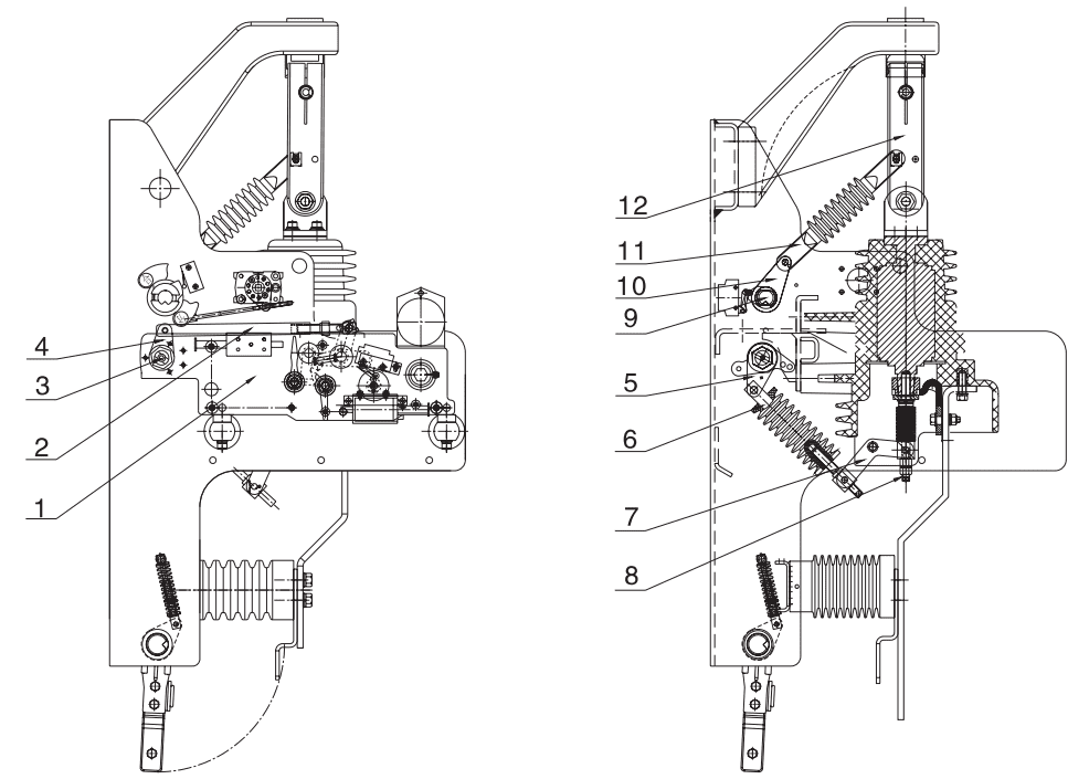 Sealed vacuum load break switch VFXJ-12RD插图