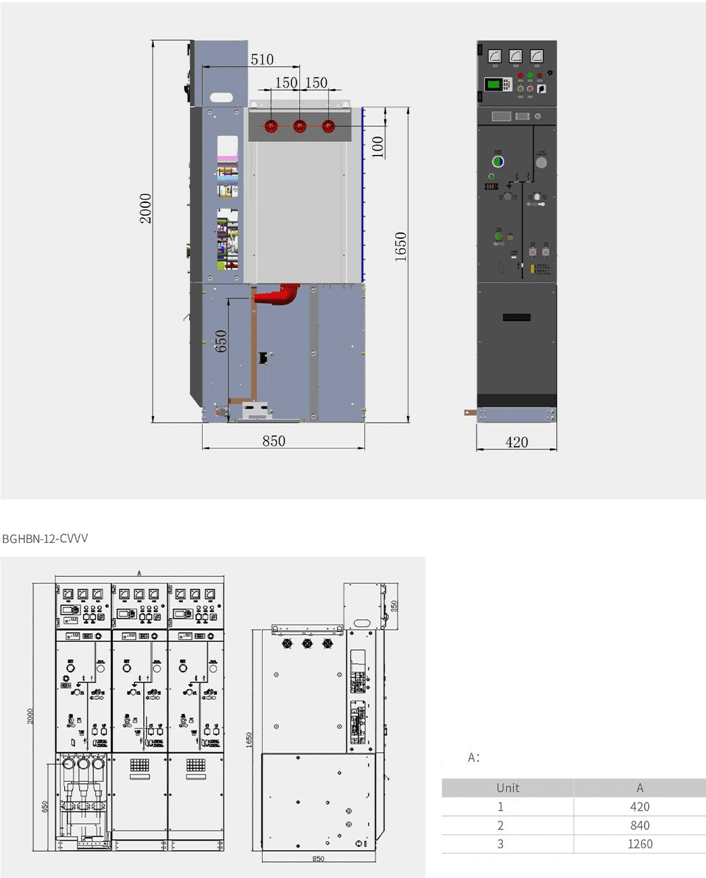 BGHBN-12 Energy-saving and environmentally friendly fully insulated ring network cabinet插图2