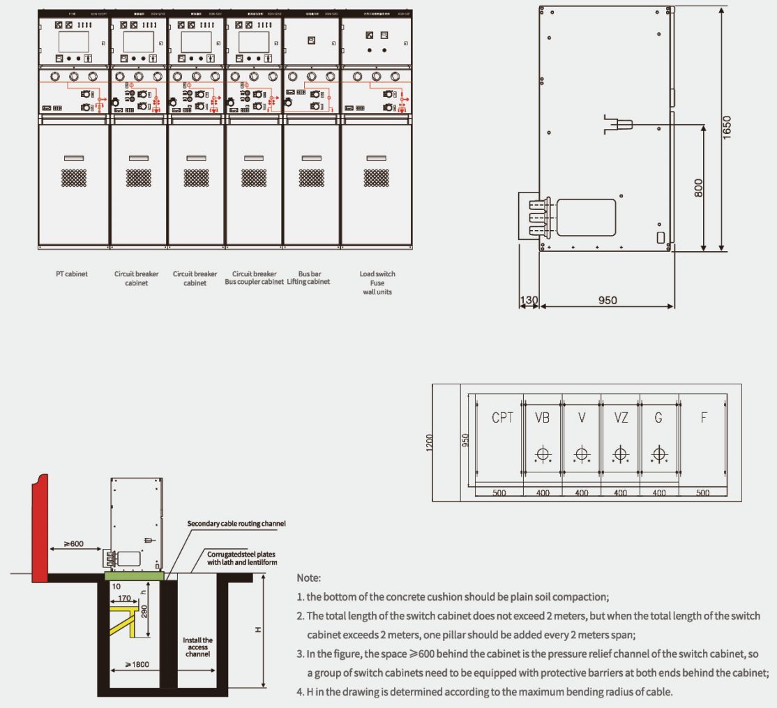 XGN-12 solid insulation cabinet插图2
