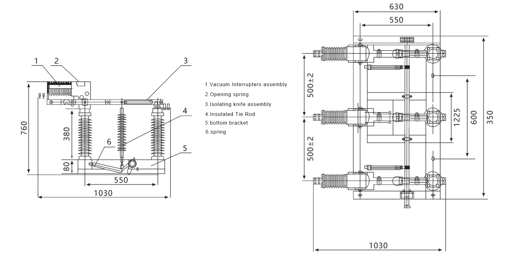 FZW32 Outdoor Medium Voltage Vacuum Load Break Switch: Unparalleled Performance and Reliability插图1