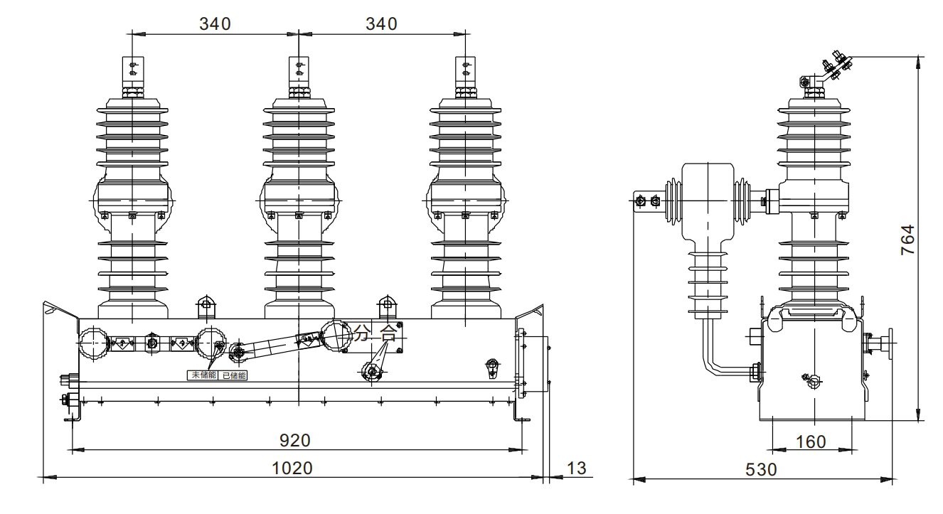 Introduction to Outdoor Circuit Breaker ZW32G-12插图