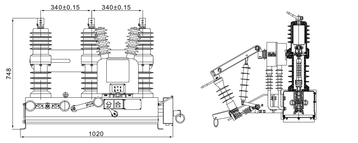 Outdoor Circuit Breaker ZW32G-12插图1
